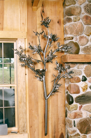 Oak Tree Wall Mount Light Fixture