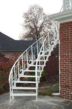 Exterior Spiral Stairwell