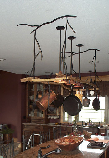 Rustic Pot Rack