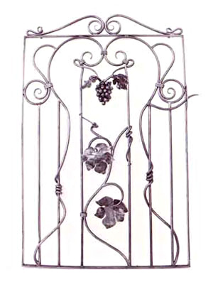 Grape Leaf and Vine Garden Gate