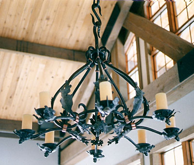 Oak Leaf and Acorn Chandelier