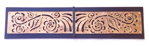 Copper Plasma Cut Vent Cover